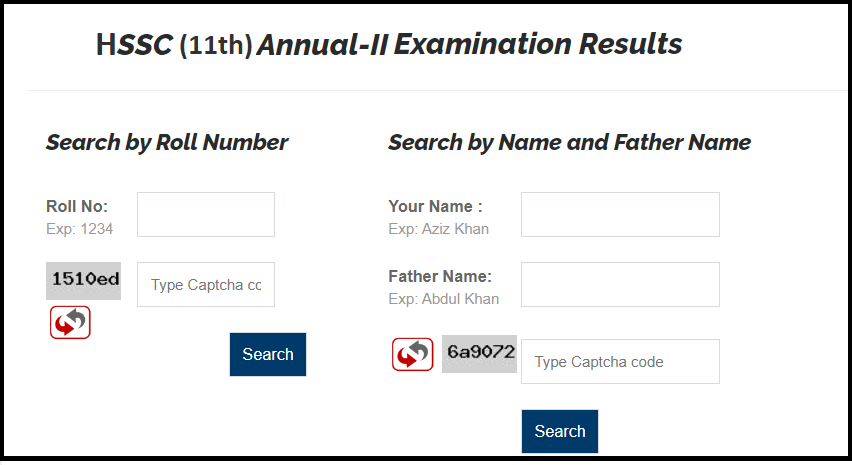 11th Class Result 2023 – Check Result by Name and Roll Number