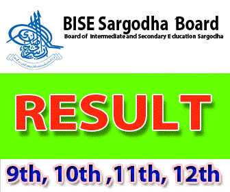 12th Class/2nd Year Result 2023 Bise Sargodha Board
