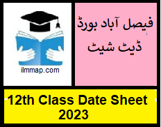 12th Class Date Sheet Bise Faisalabad Board 2023