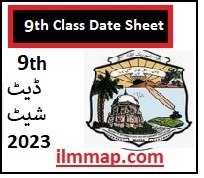 9th Class Date Sheet 2023 Bise Multan Board